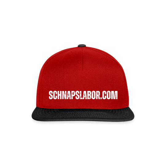 Schnapslabor - Snapback Cap - Rot/Schwarz