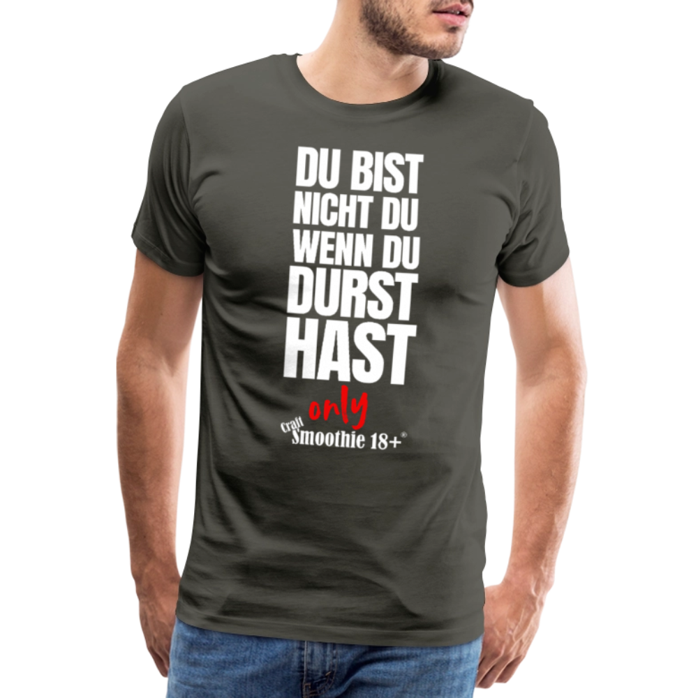 Du bist nicht Du - Männer Premium T-Shirt - Asphalt