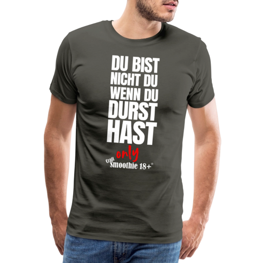 Du bist nicht Du - Männer Premium T-Shirt - Asphalt