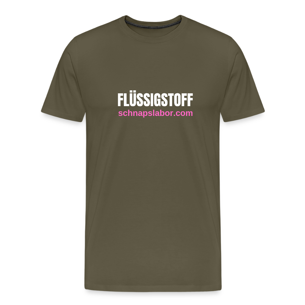 Flüssigstoff - Männer Premium T-Shirt - Khaki
