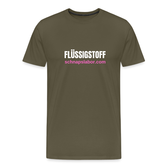 Flüssigstoff - Männer Premium T-Shirt - Khaki