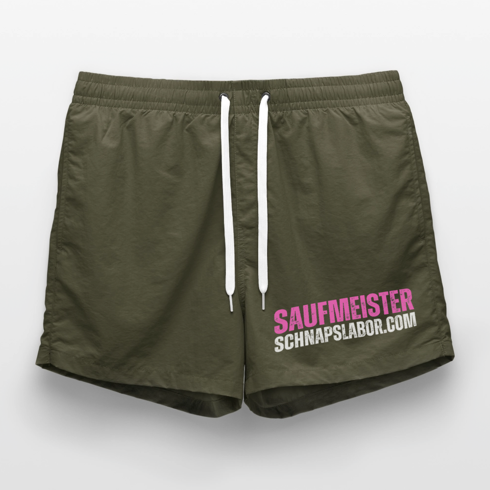 Saufmeister - Badeshorts - Olive