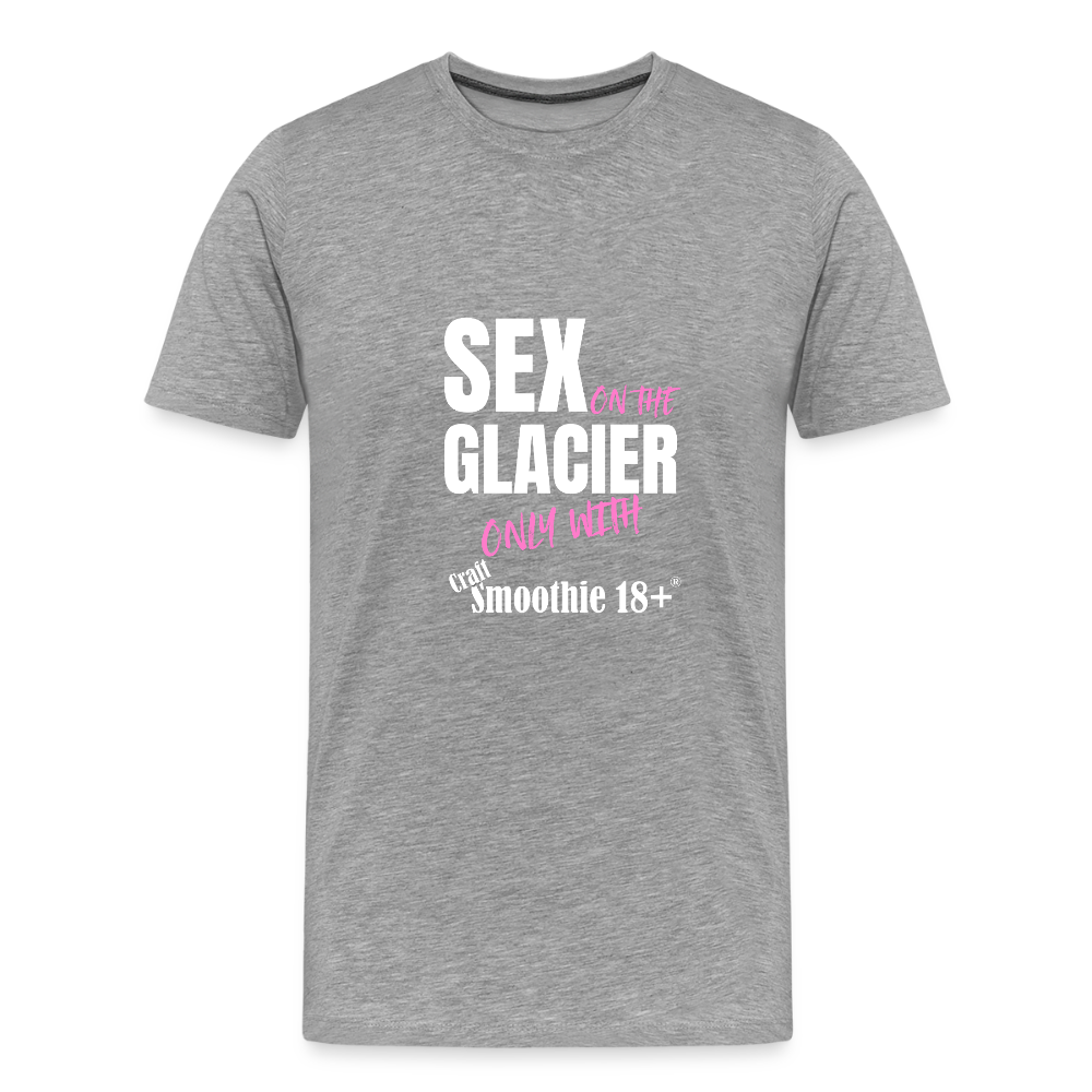 Sex on the Glacier - "Männer Premium T-Shirt" - Grau meliert