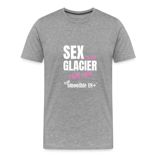 Sex on the Glacier - "Männer Premium T-Shirt" - Grau meliert