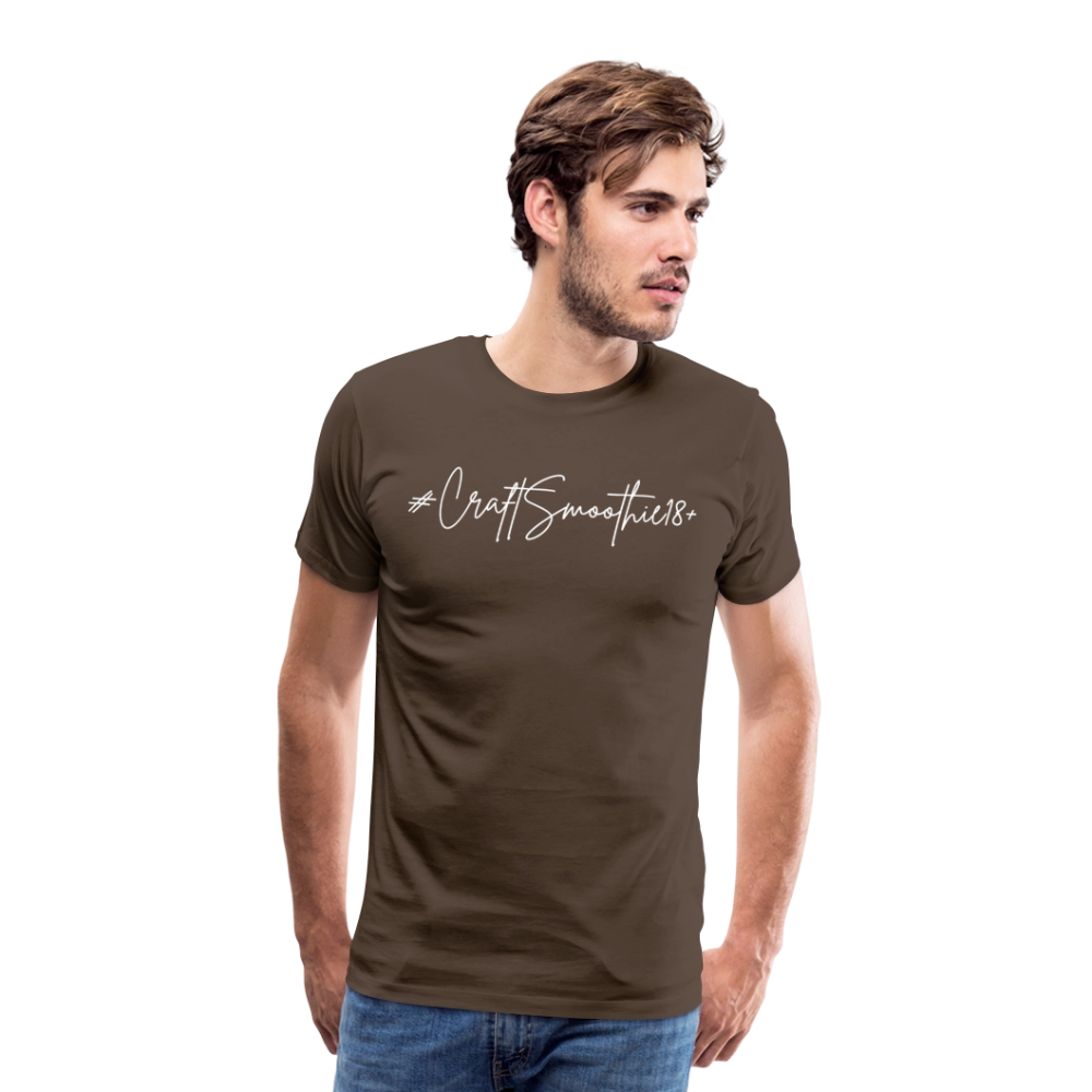 #CraftSmoothie18+ - Männer Premium T-Shirt - Edelbraun