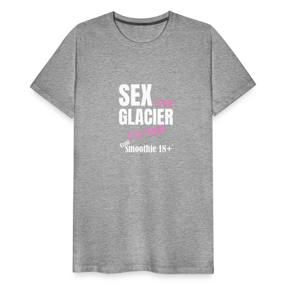 Sex on the Glacier - "Männer Premium T-Shirt" - Grau meliert