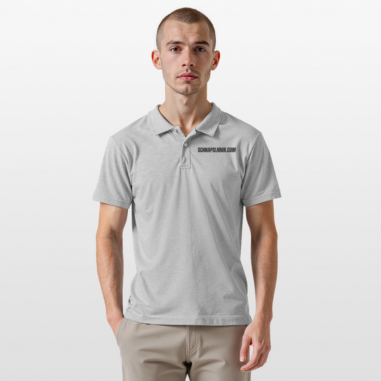 Schnapslabor - Männer Poloshirt - Grau meliert