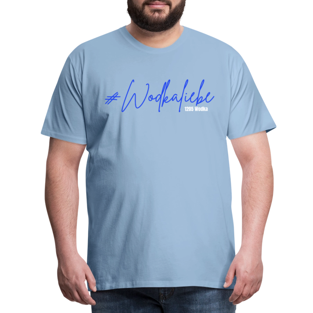 #Wodkaliebe 1205 - Männer Premium T-Shirt - Sky