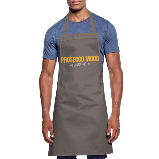 Prosecco Mood - Kochschürze - Grau