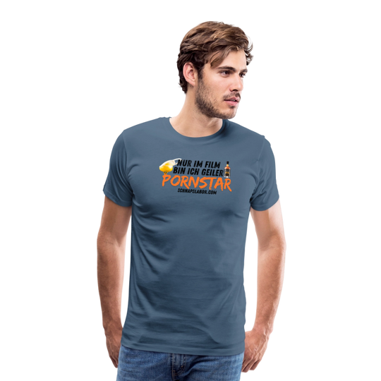 Männer Premium T-Shirt - Blaugrau