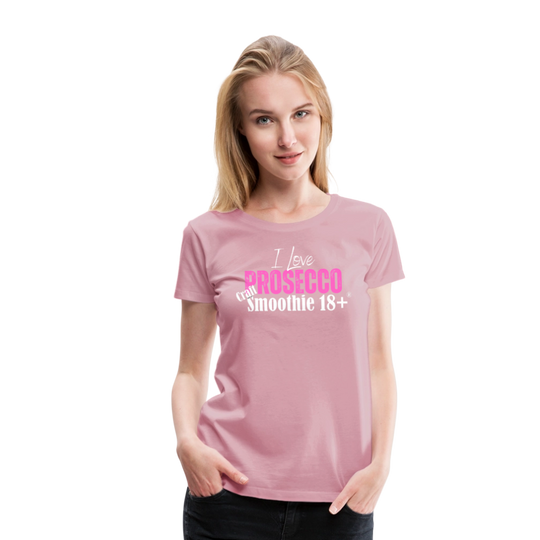 I love Prosecco - Frauen Premium T-Shirt - Hellrosa