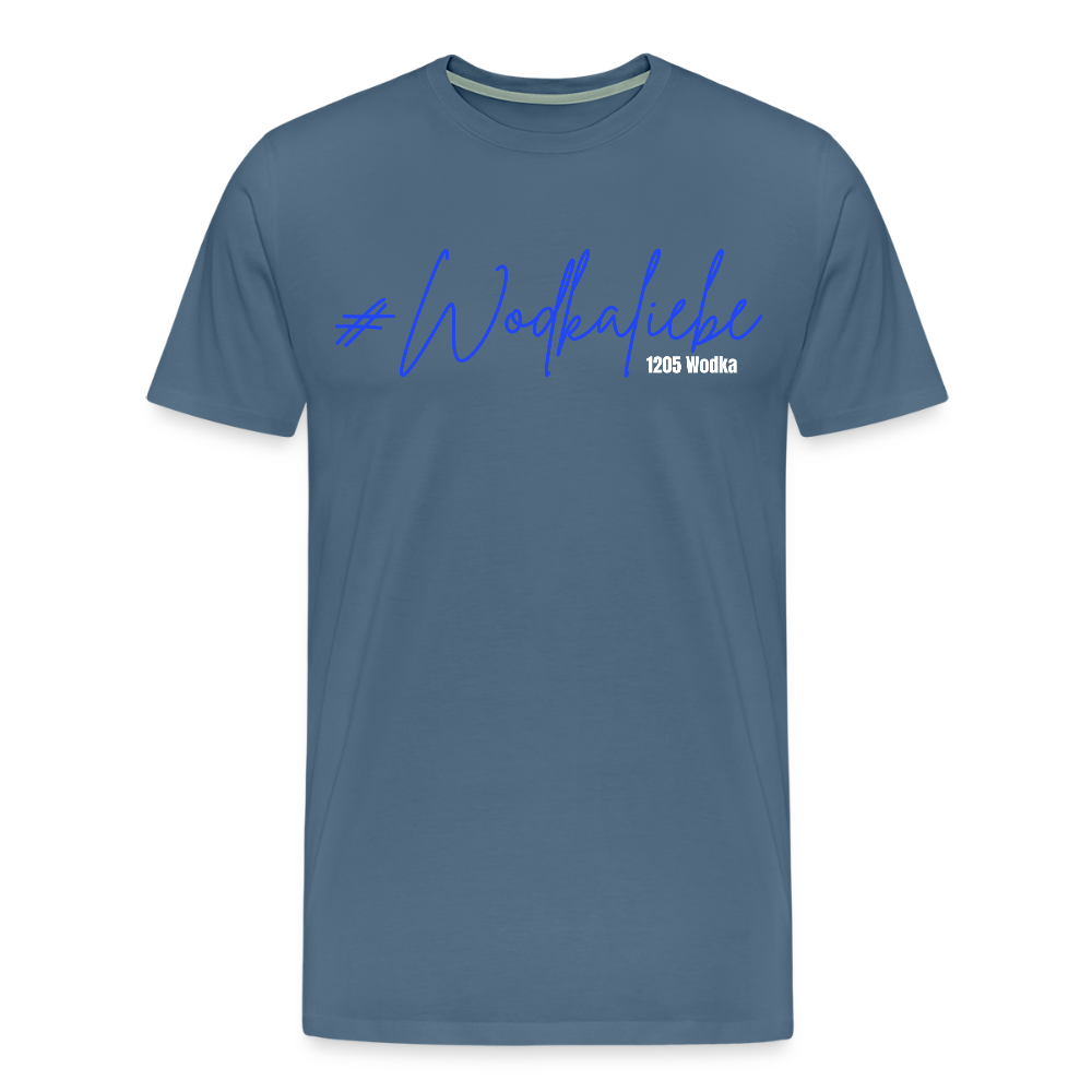 #Wodkaliebe 1205 - Männer Premium T-Shirt - Blaugrau
