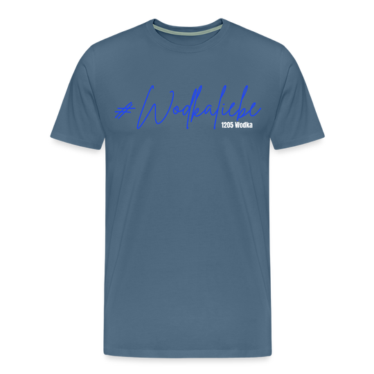 #Wodkaliebe 1205 - Männer Premium T-Shirt - Blaugrau
