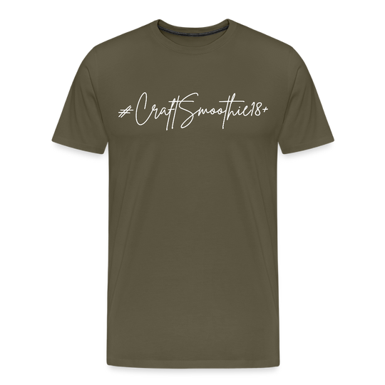 #CraftSmoothie18+ - Männer Premium T-Shirt - Khaki
