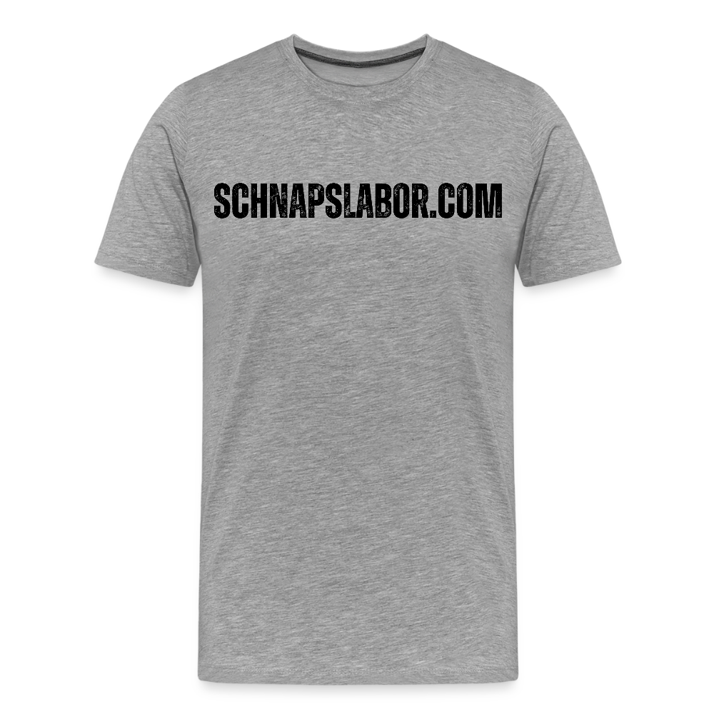 Schnapslabor - Männer Premium T-Shirt - Grau meliert