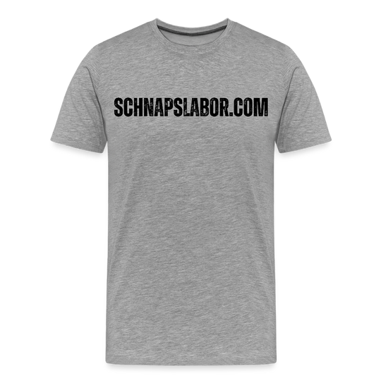 Schnapslabor - Männer Premium T-Shirt - Grau meliert