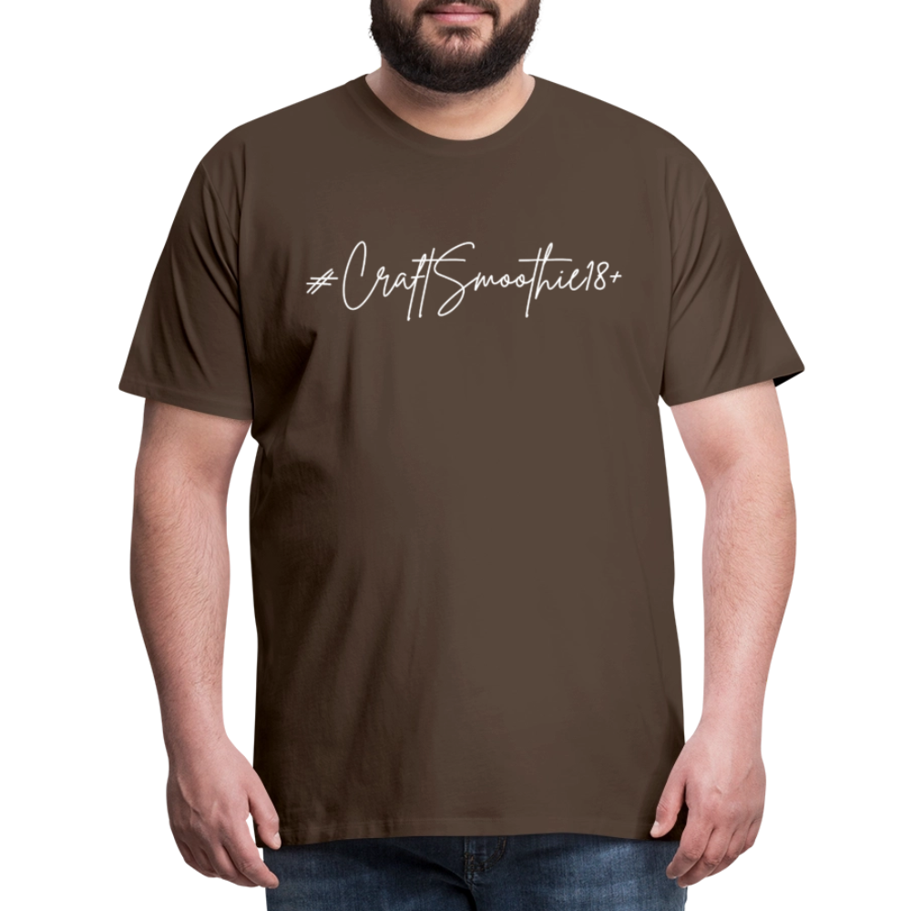 #CraftSmoothie18+ - Männer Premium T-Shirt - Edelbraun