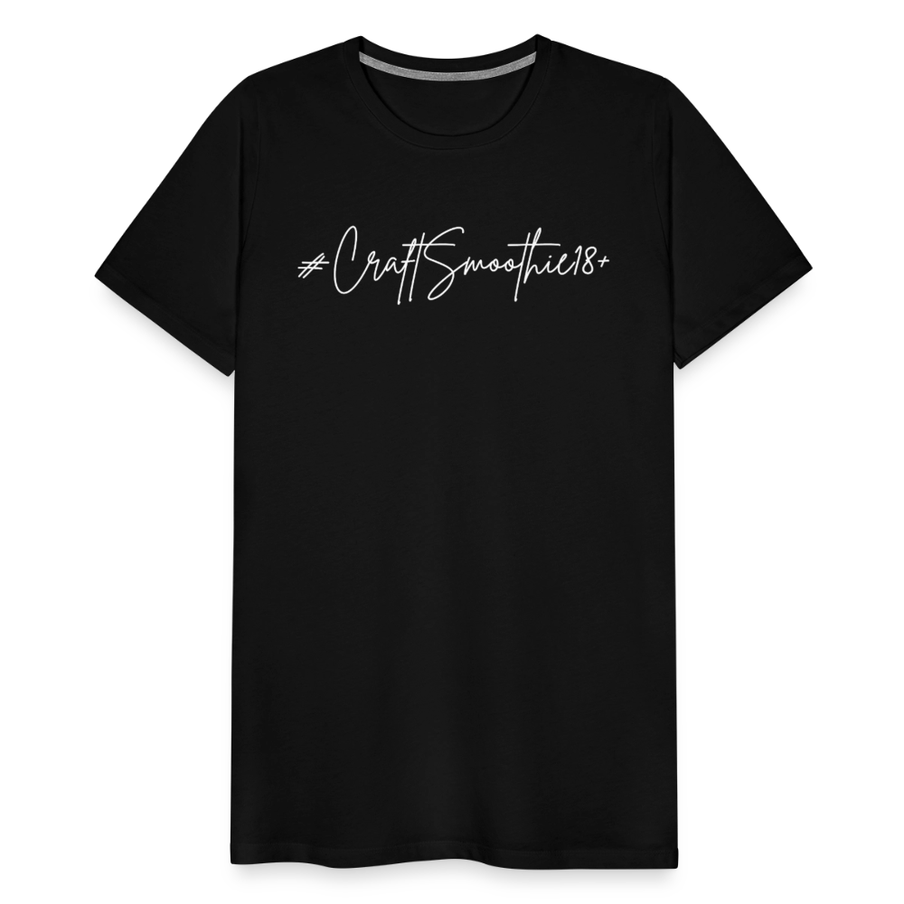 #CraftSmoothie18+ - Männer Premium T-Shirt - Schwarz