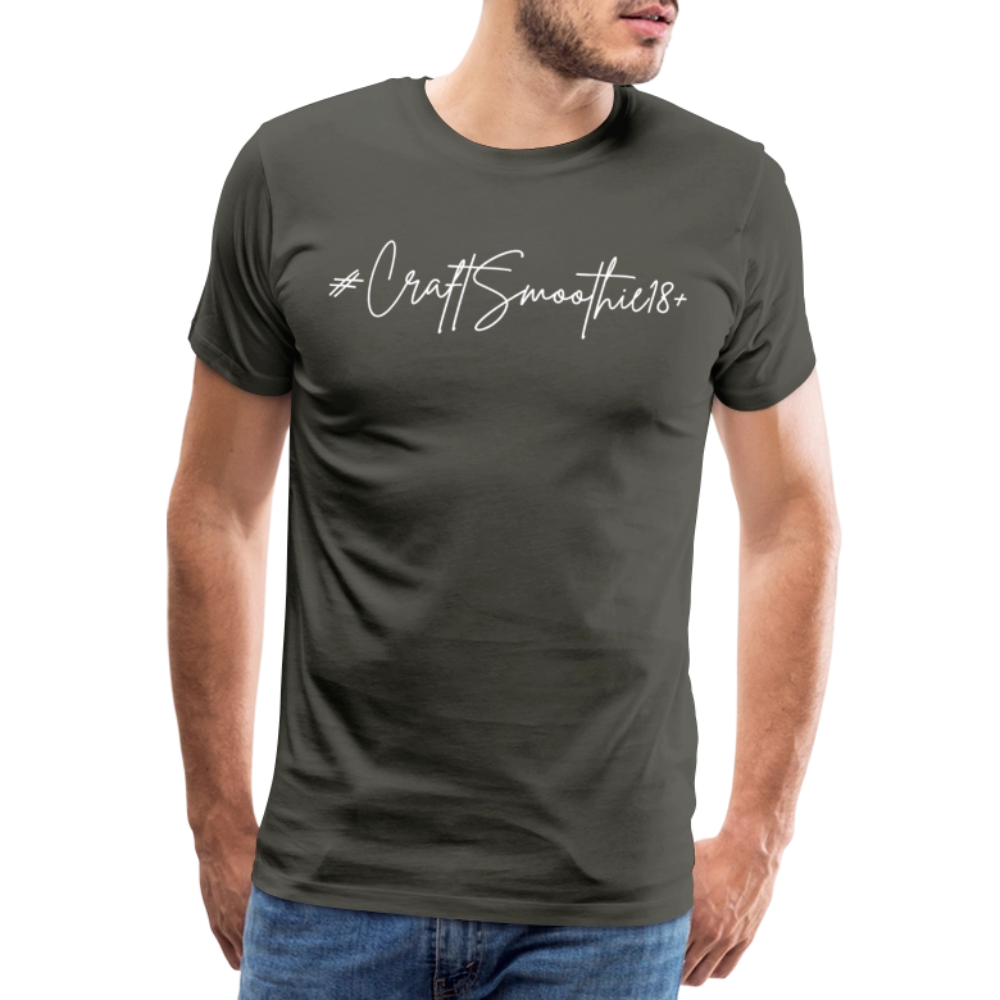 #CraftSmoothie18+ - Männer Premium T-Shirt - Asphalt