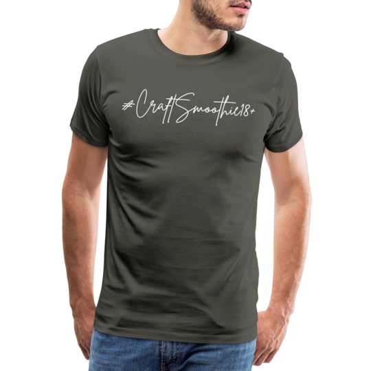 #CraftSmoothie18+ - Männer Premium T-Shirt - Asphalt