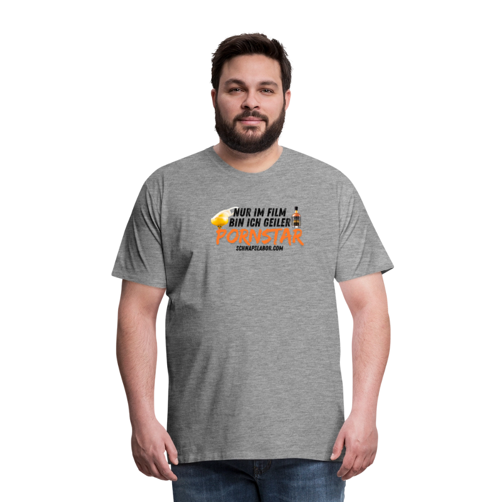Männer Premium T-Shirt - Grau meliert