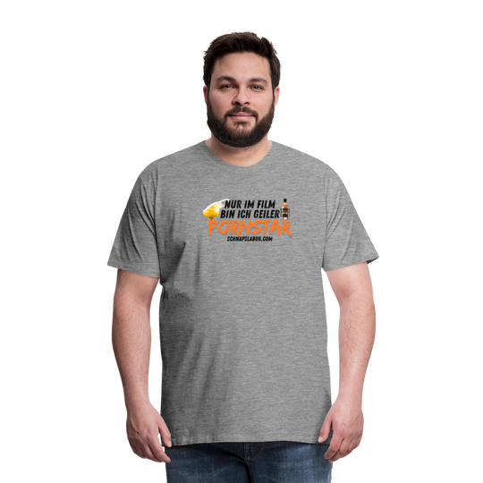 Männer Premium T-Shirt - Grau meliert