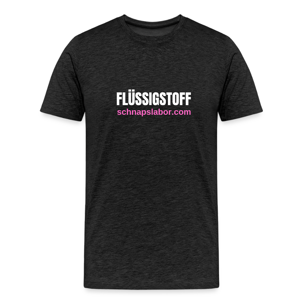 Flüssigstoff - Männer Premium T-Shirt - Anthrazit