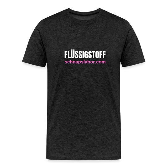 Flüssigstoff - Männer Premium T-Shirt - Anthrazit
