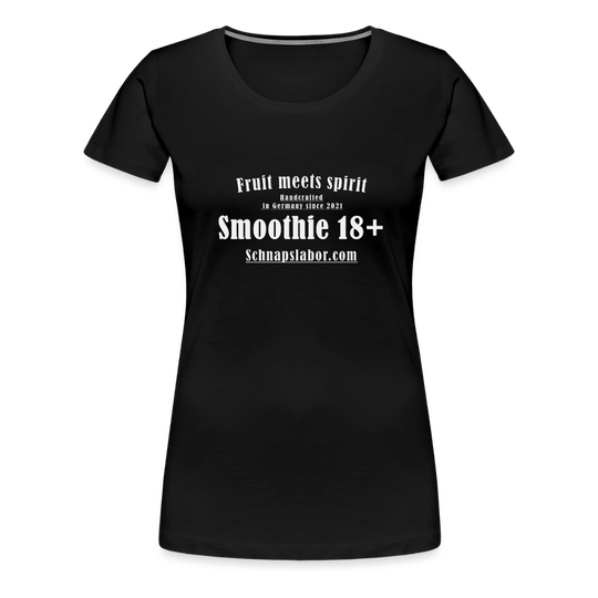 Fruit meets Spirit - "Frauen Premium T-Shirt" - Schwarz