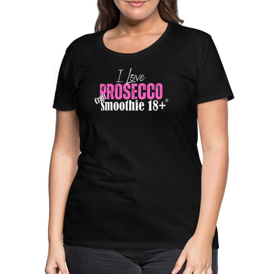 I love Prosecco - Frauen Premium T-Shirt - Schwarz