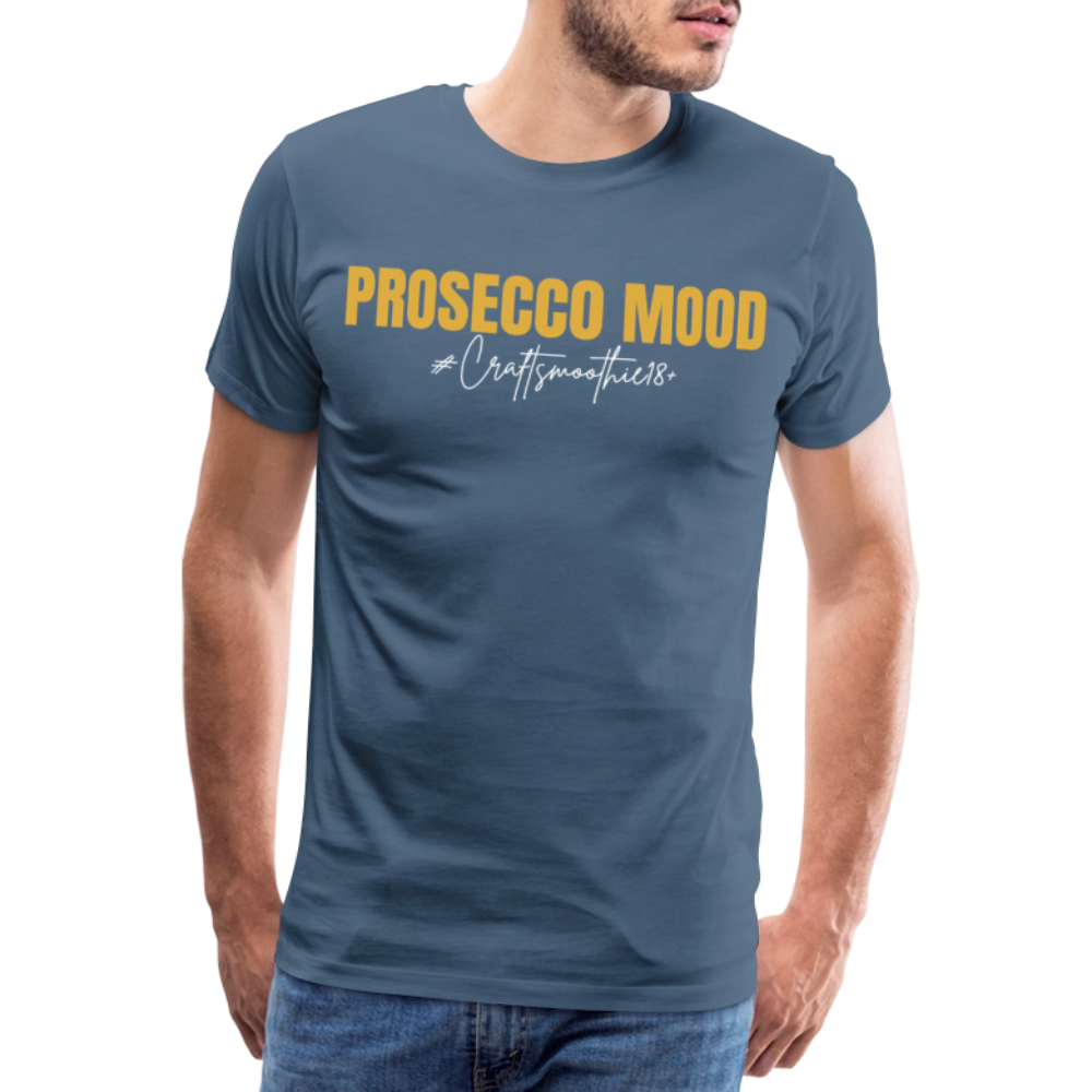 Prosecco Mood - Männer Premium T-Shirt - Blaugrau