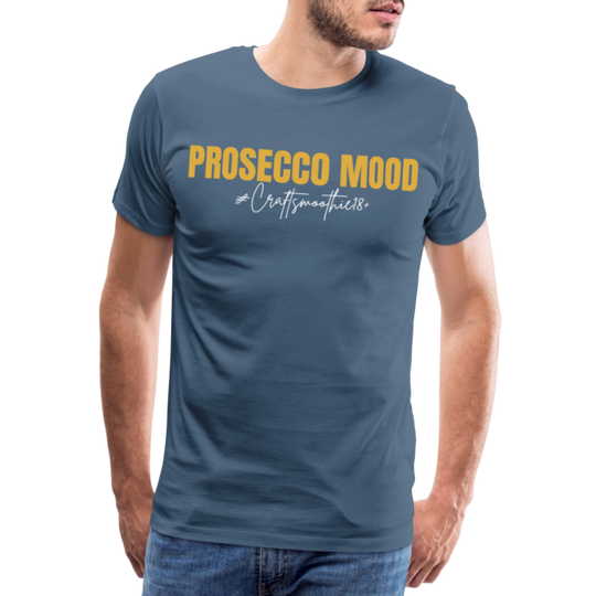 Prosecco Mood - Männer Premium T-Shirt - Blaugrau