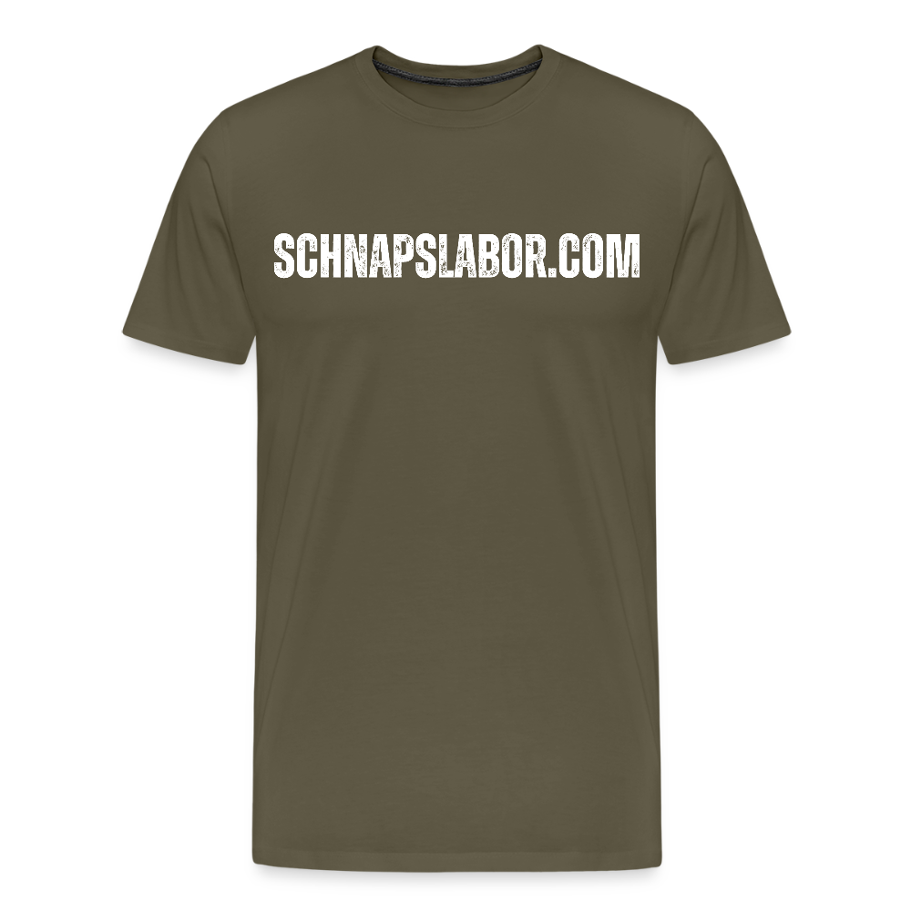 Schnapslabor - Männer Premium T-Shirt - Khaki