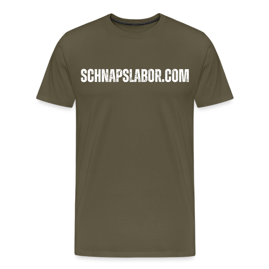 Schnapslabor - Männer Premium T-Shirt - Khaki