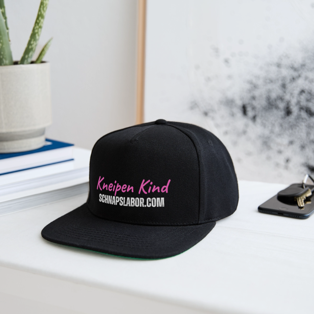 Kneipen Kind - Snapback Cap - Schwarz/Schwarz