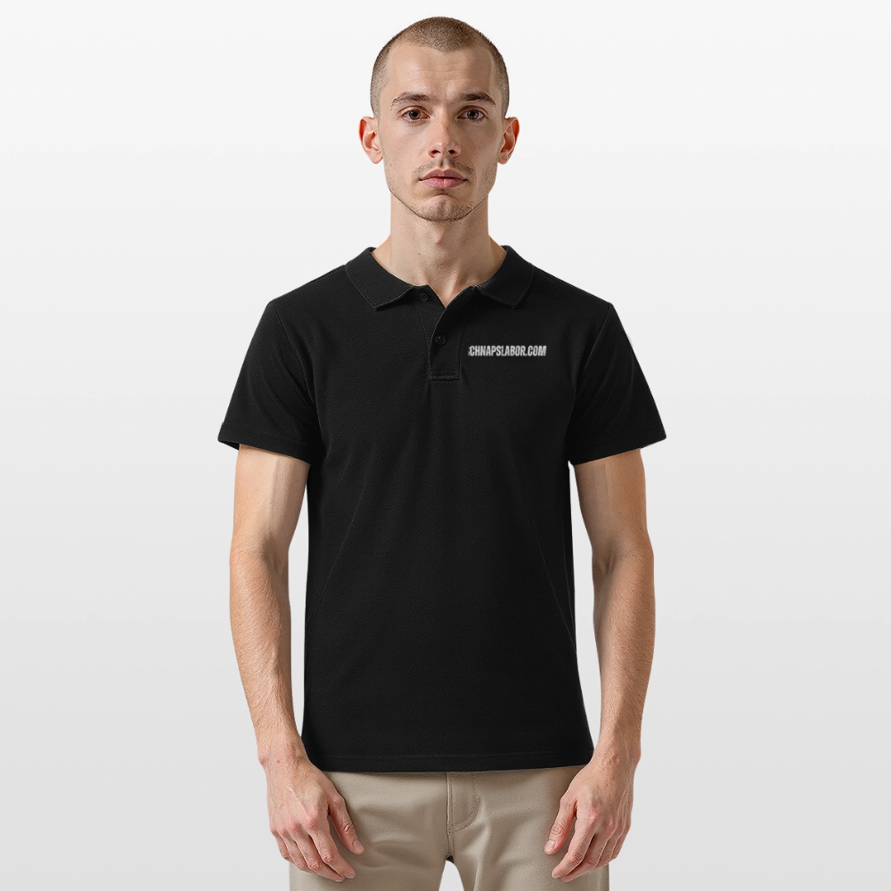 Schnapslabor - Männer Poloshirt - Schwarz