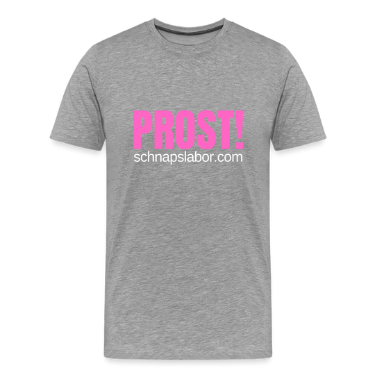 Prost - Männer Premium T-Shirt - Grau meliert