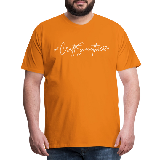 #CraftSmoothie18+ - Männer Premium T-Shirt - Orange