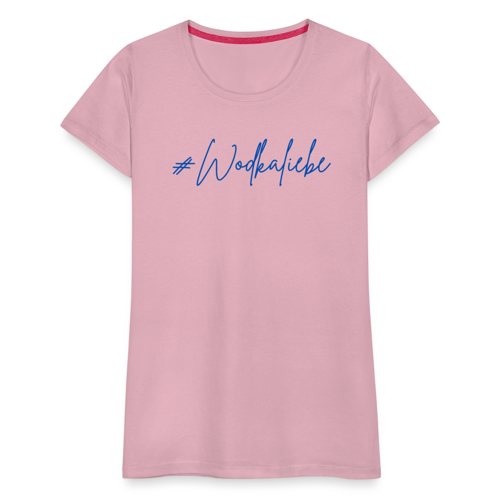 #Wodkaliebe - Frauen Premium T-Shirt - Hellrosa