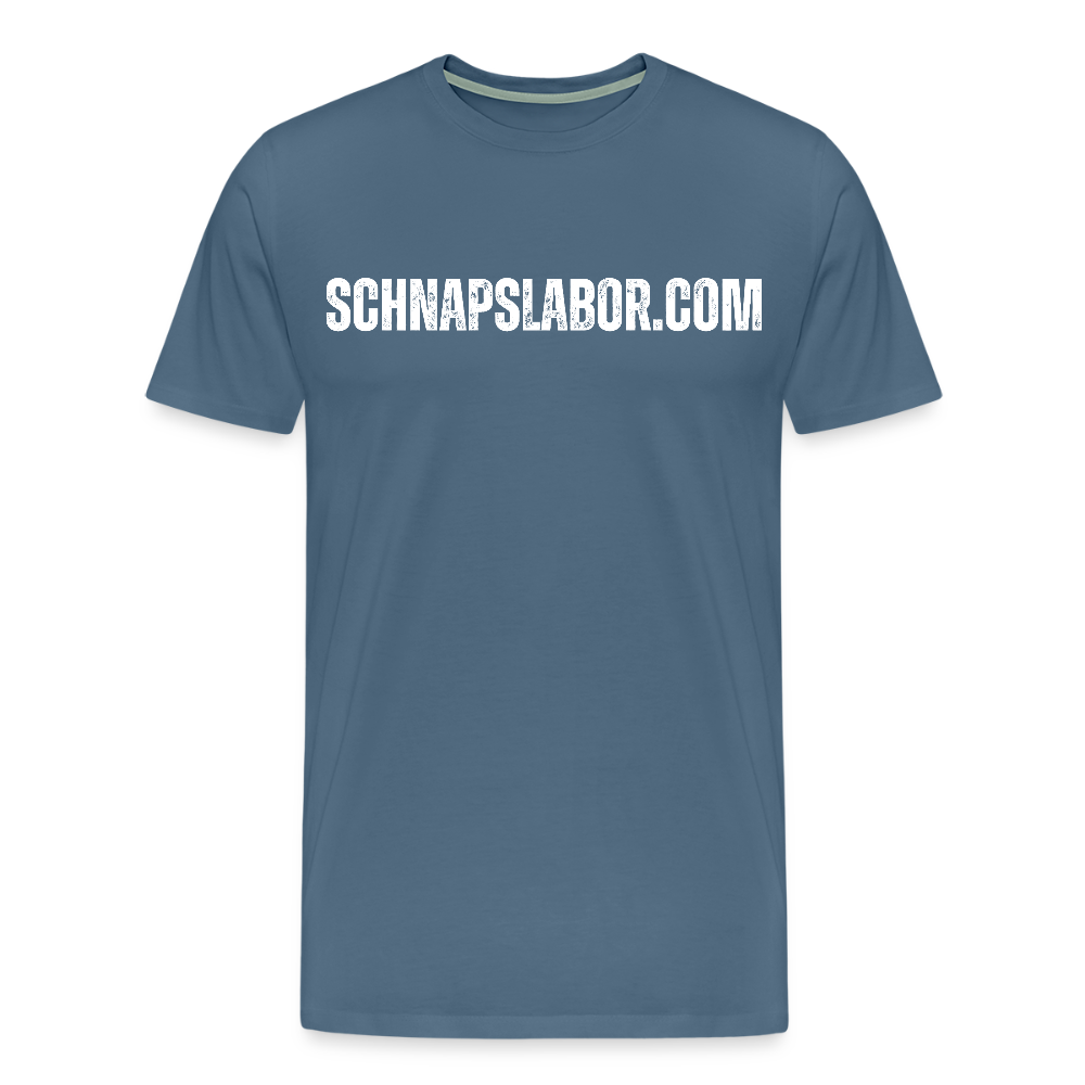 Schnapslabor - Männer Premium T-Shirt - Blaugrau