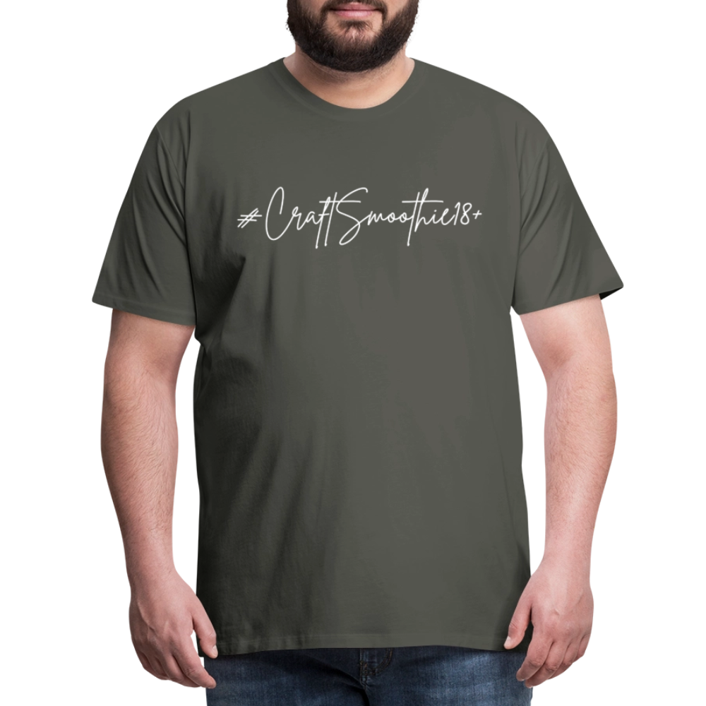 #CraftSmoothie18+ - Männer Premium T-Shirt - Asphalt