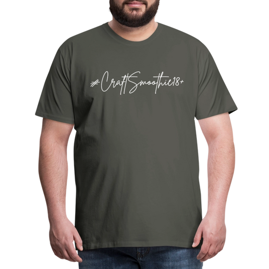 #CraftSmoothie18+ - Männer Premium T-Shirt - Asphalt
