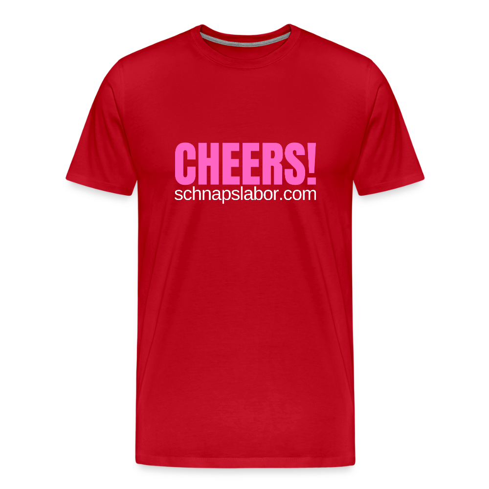 Cheers - Männer Premium T-Shirt - Rot
