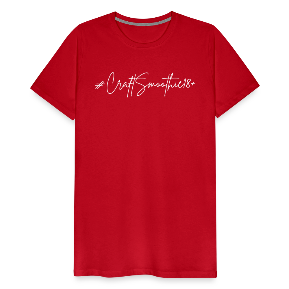#CraftSmoothie18+ - Männer Premium T-Shirt - Rot