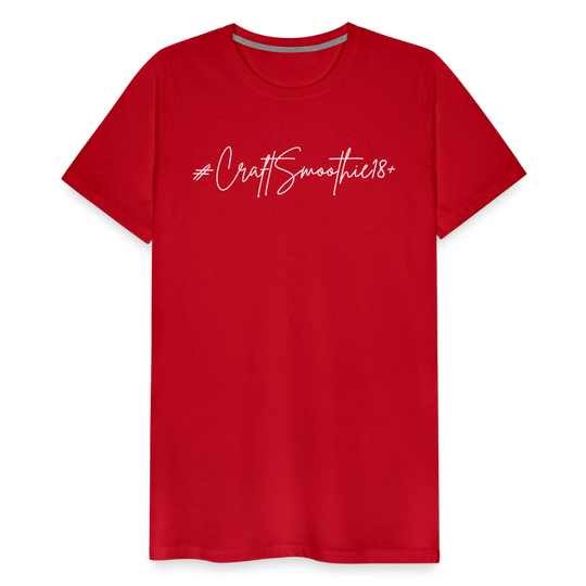 #CraftSmoothie18+ - Männer Premium T-Shirt - Rot