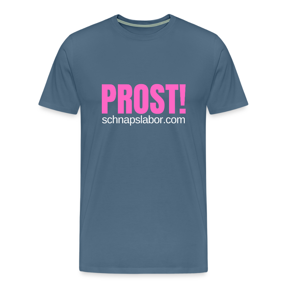 Prost - Männer Premium T-Shirt - Blaugrau