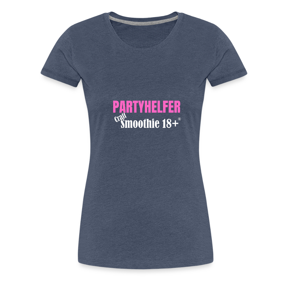 Partyhelfer - Frauen Premium T-Shirt - Blau meliert