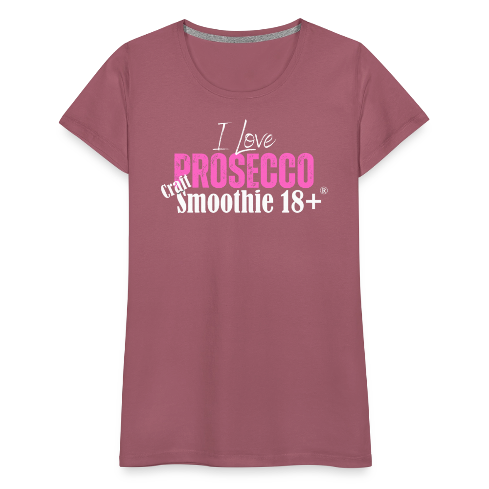 I love Prosecco - Frauen Premium T-Shirt - Malve