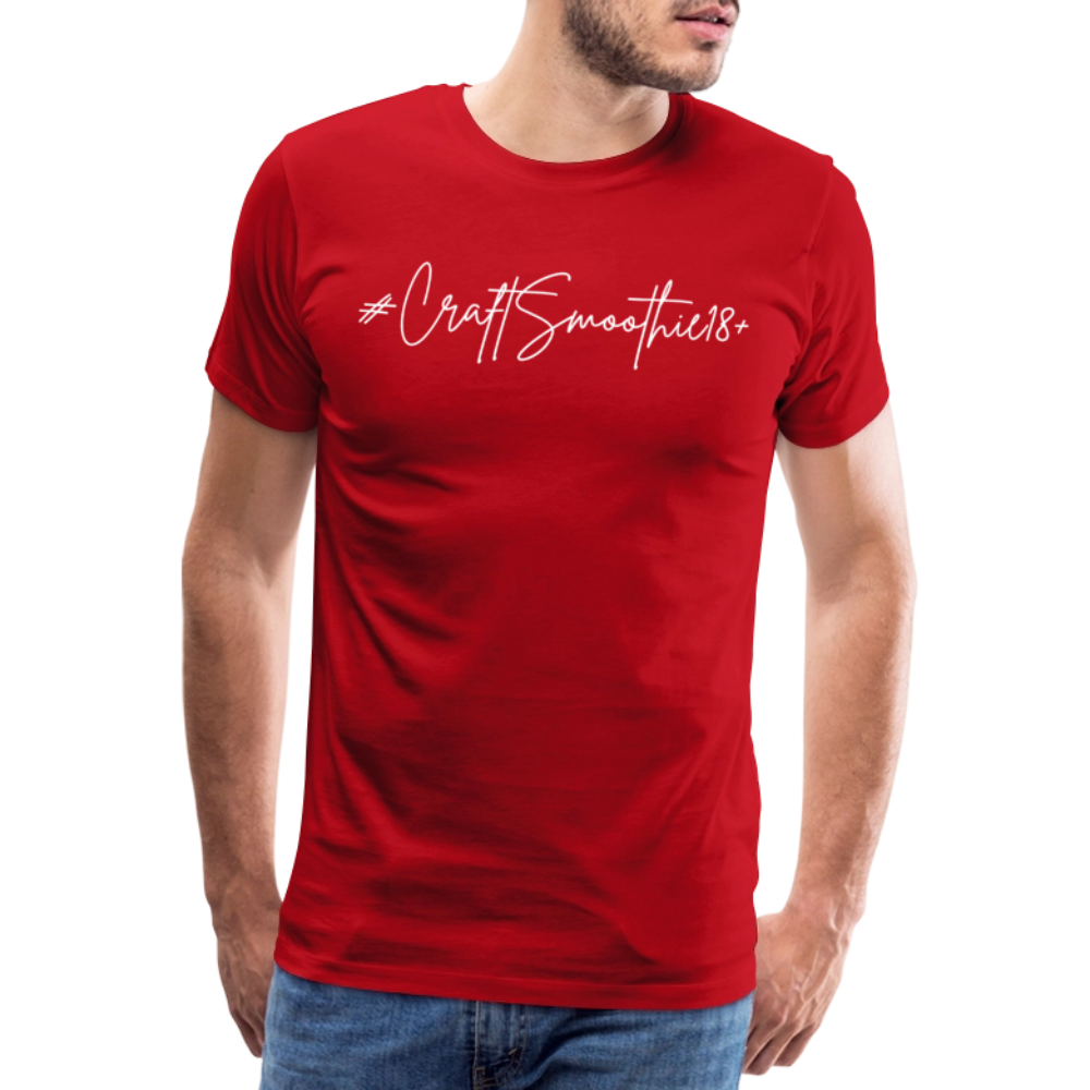 #CraftSmoothie18+ - Männer Premium T-Shirt - Rot