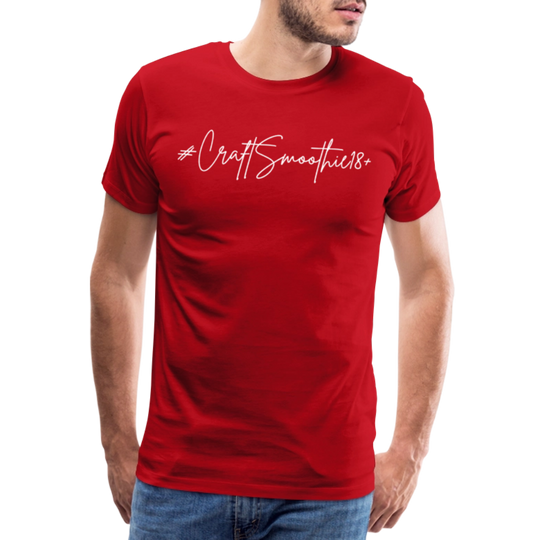 #CraftSmoothie18+ - Männer Premium T-Shirt - Rot
